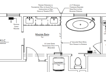 Proposed Plan for Master Bathroom on Oxford