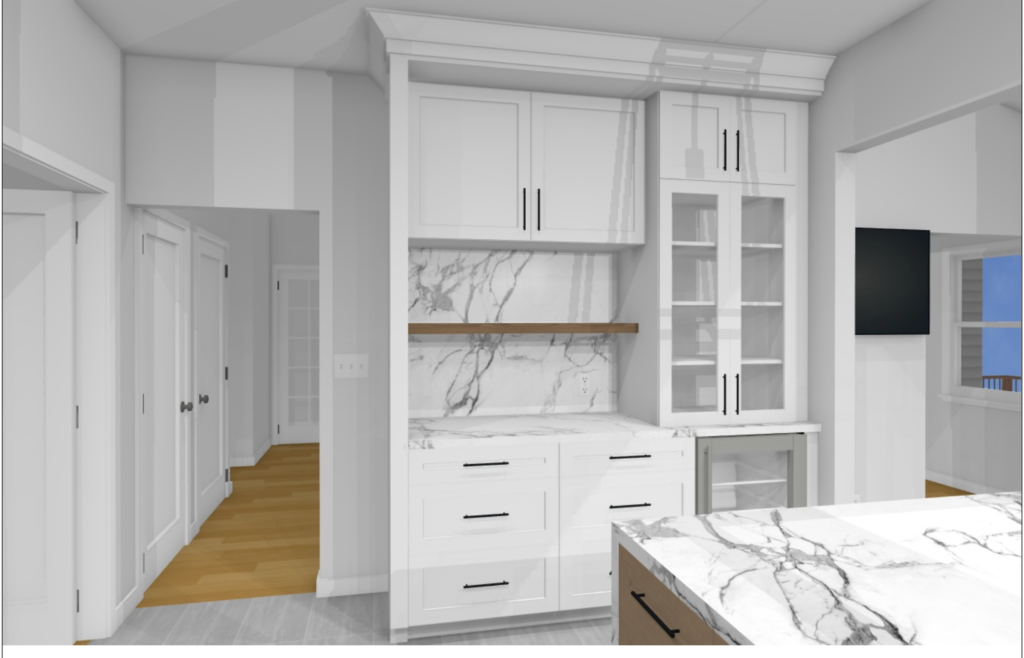 Kitchen Renderings | DES Home Renovations | Princeton, NJ | New Jersey | Design Services | Kitchen and Sunroom Renovation